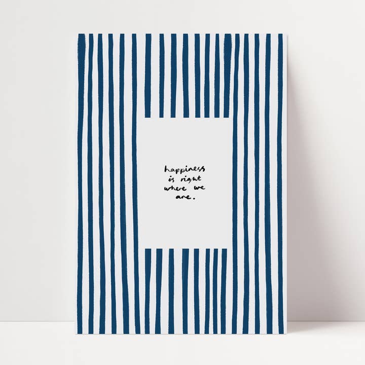 Happiness Is Where We Are | Living Room Print | UNFRAMED for wholesale by SimplyExtraJordanary