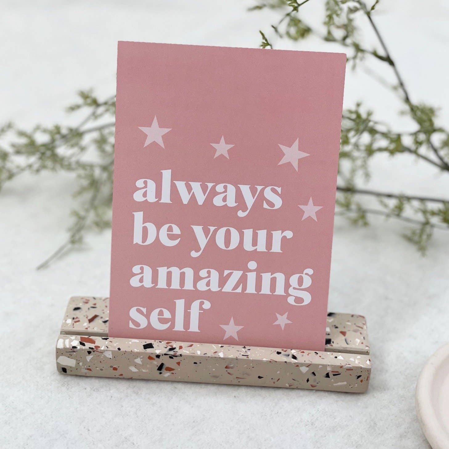 Word Up Creative - Wholesale Postcard - Pink Positivity / Self Love Quote Postcards1