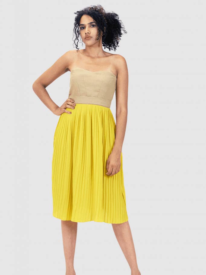 Midi Plisserad Klänning för wholesale av Lia & Saora GmbH