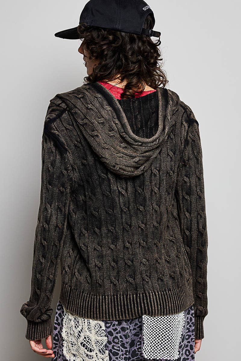 Pol Clothing - Wholesale Hoodie - Women's - Full Sleeve Solid Acrylic Sweater Hoodie Zip Up Knit Top31