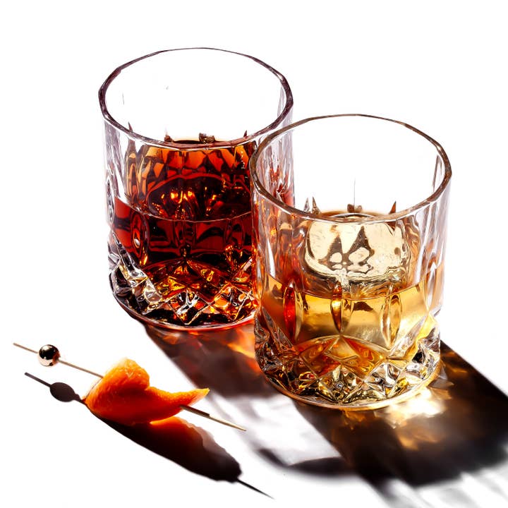 Lemonsoda - Venta al por mayor Copas de cóctel/licor - Vasos de whisky antiguos con corte de cristal, 10 oz (1 unidad)