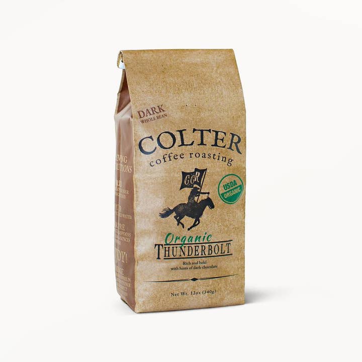 Colter Coffee Roasting - Wholesale Coffee Beans - Organic Thunderbolt - 12oz Whole Bean