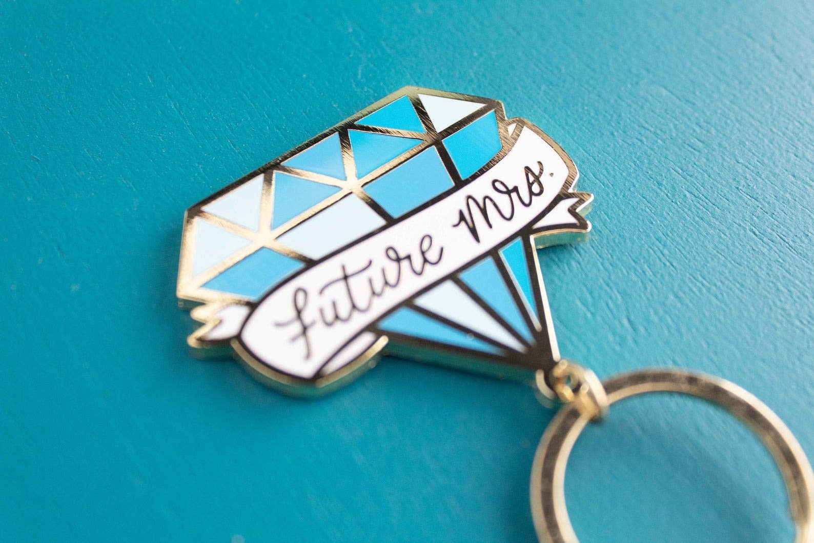 Sablewood Paper Company - Wholesale Keychain - Women's - Future Mrs. Enamel Keychain (Wedding)2