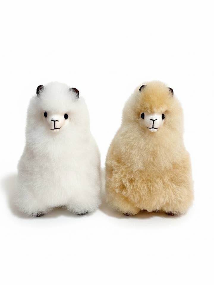 Alpaka Bamse 6"/Håndlavet for engroshandel hos Alpaca Treasures