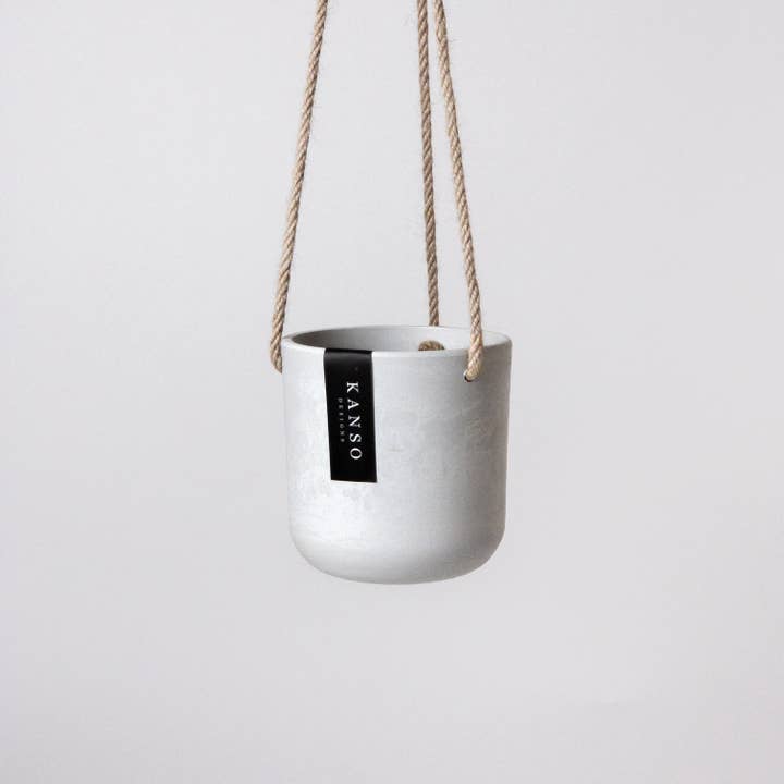 Kanso Designs - Wholesale Hanging Planter - 4" Signature Stone Hanging Planter Pot