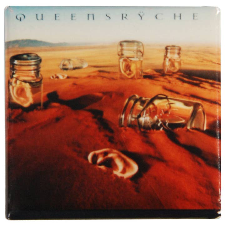 Queensryche Hear Pewter Pin Badge for wholesale by Rockabilia