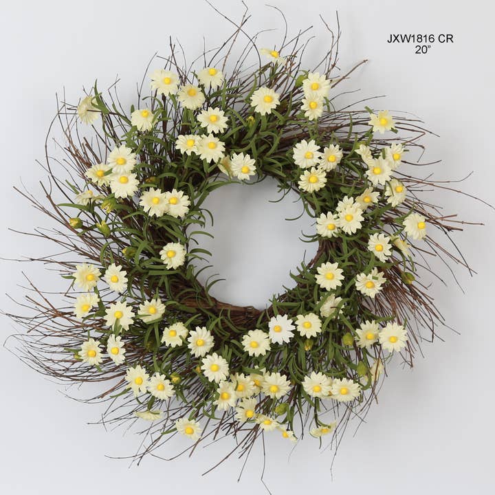 Couronne florale Rustic Country Home de 18 po pour la vente par Tellon Investment & Trade