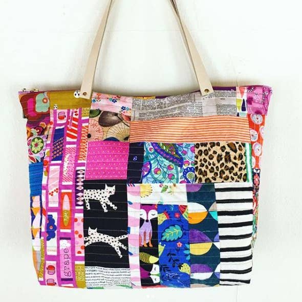 Sew Hungryhippie LLC - Wholesale Tote Bag - Women's - Santorini Tote printed pattern7
