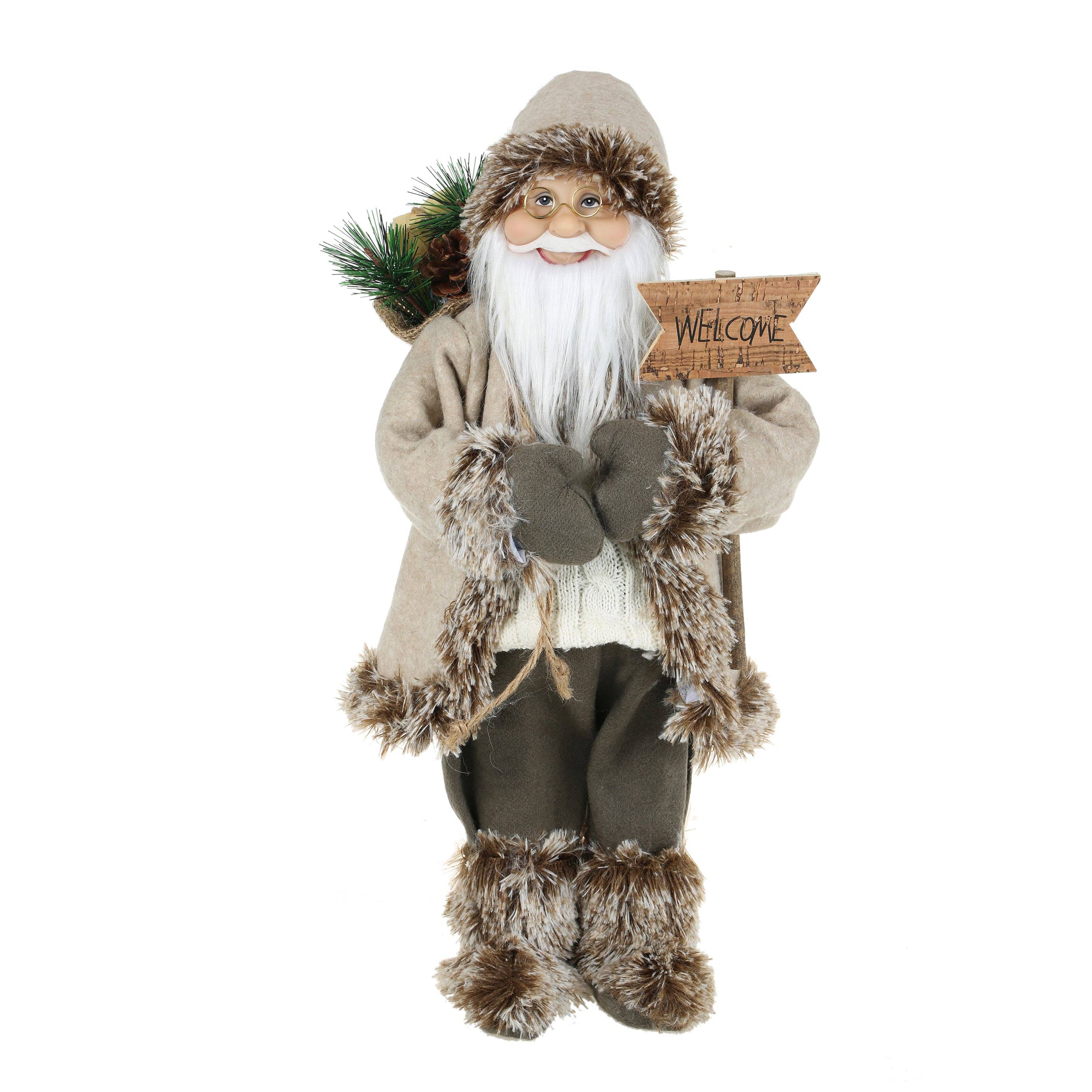 SINT - Wholesale Christmas Decoration - SINT 18 Inch Christmas Standing Santa Claus Doll Statue Figurine Ornament12
