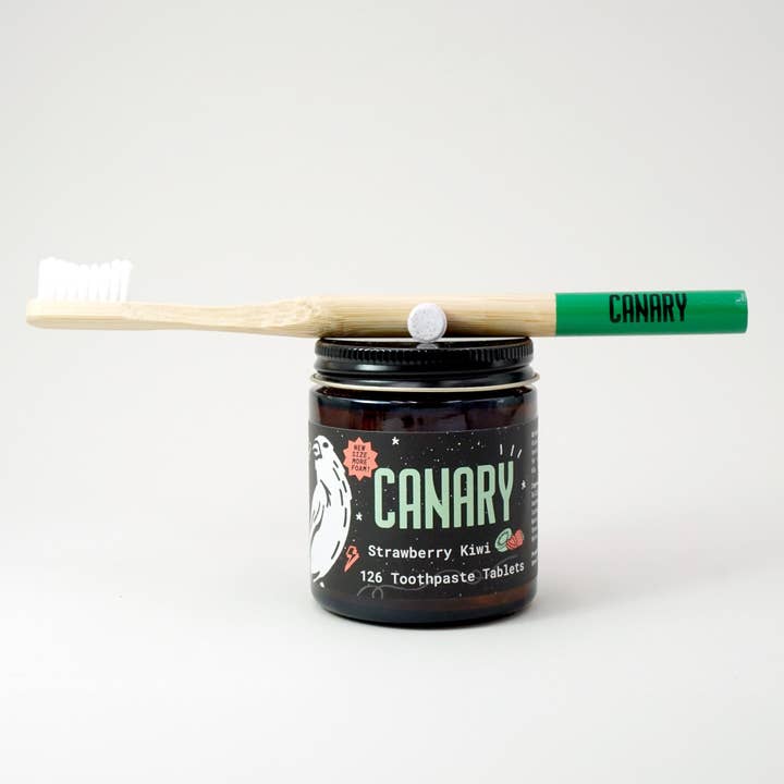 Canary Clean Products - Wholesale Toothpaste - Strawberry + Kiwi Toothpaste Tablets