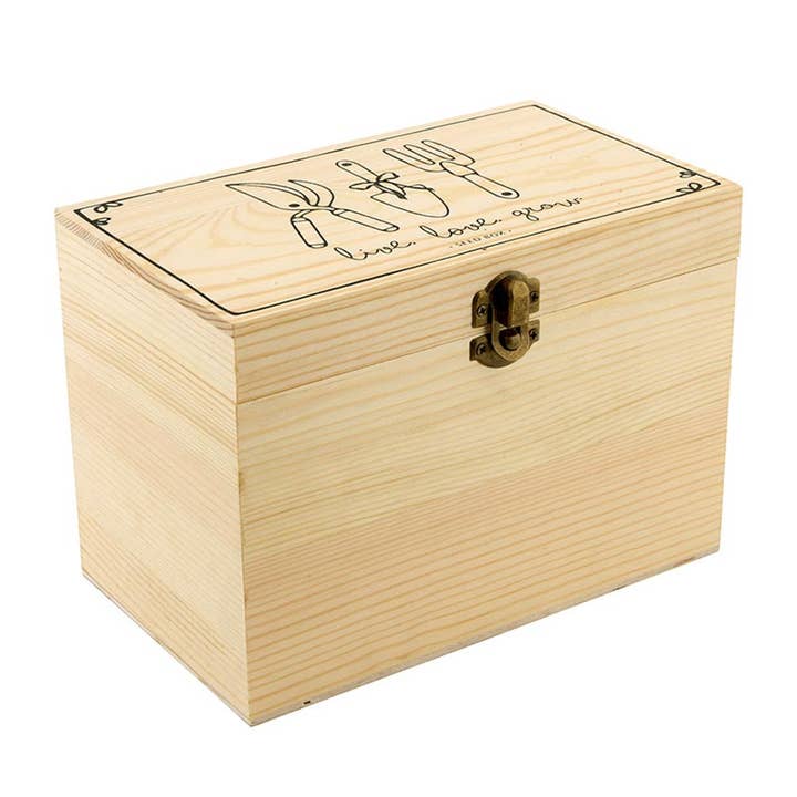 Seed Packet Storage Box - Live Love Grow for wholesale by Santa Barbara Design Studio by Creative Brands