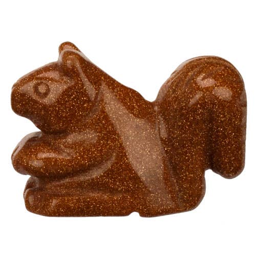 Engraving Squirrel, 48mm, Goldstone for wholesale by EHAWA