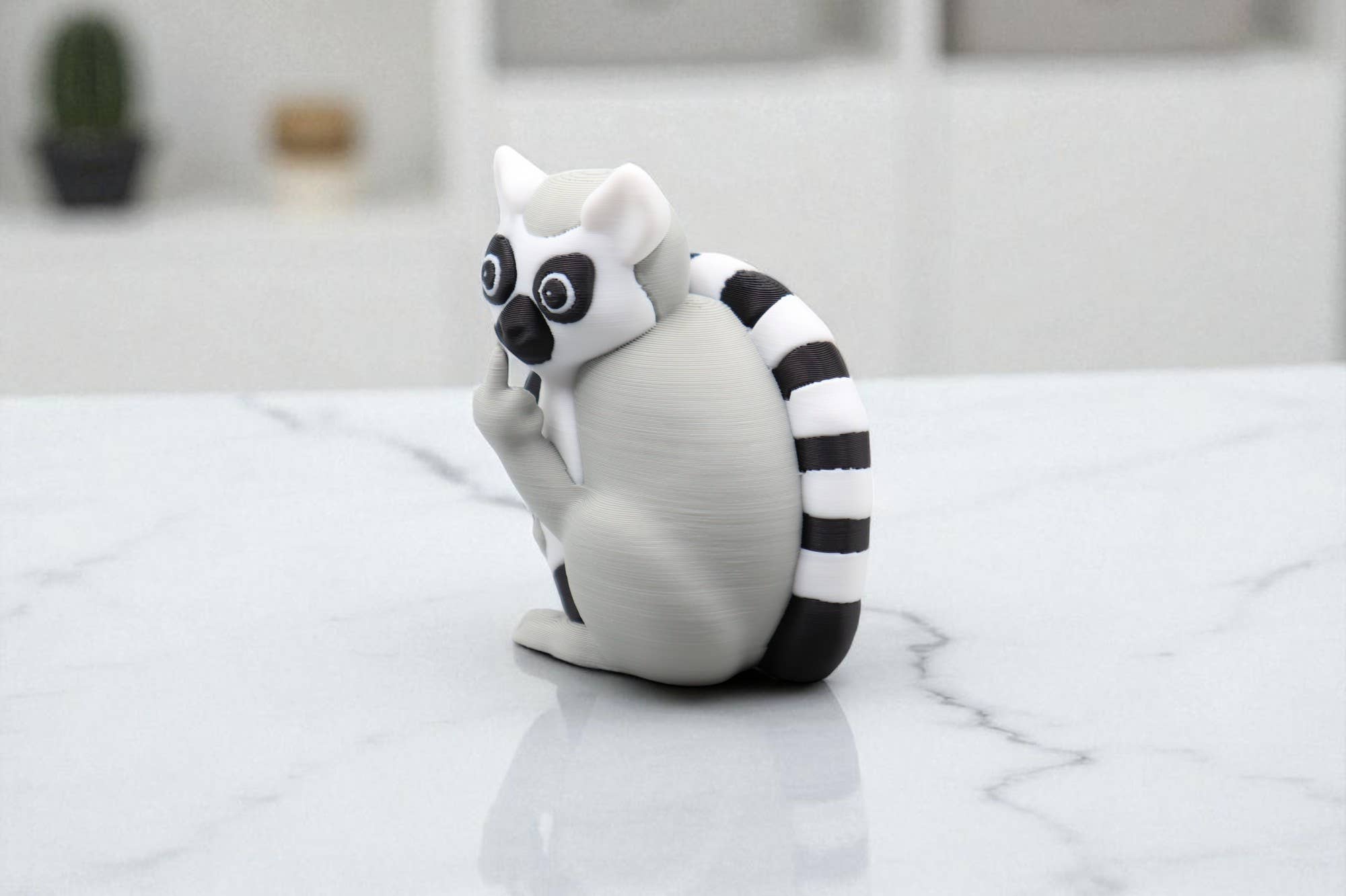 Lellume - Wholesale Decorative Figurine - Lemur Middle Finger Figurine – Funny Sarcastic Lemur Gift2