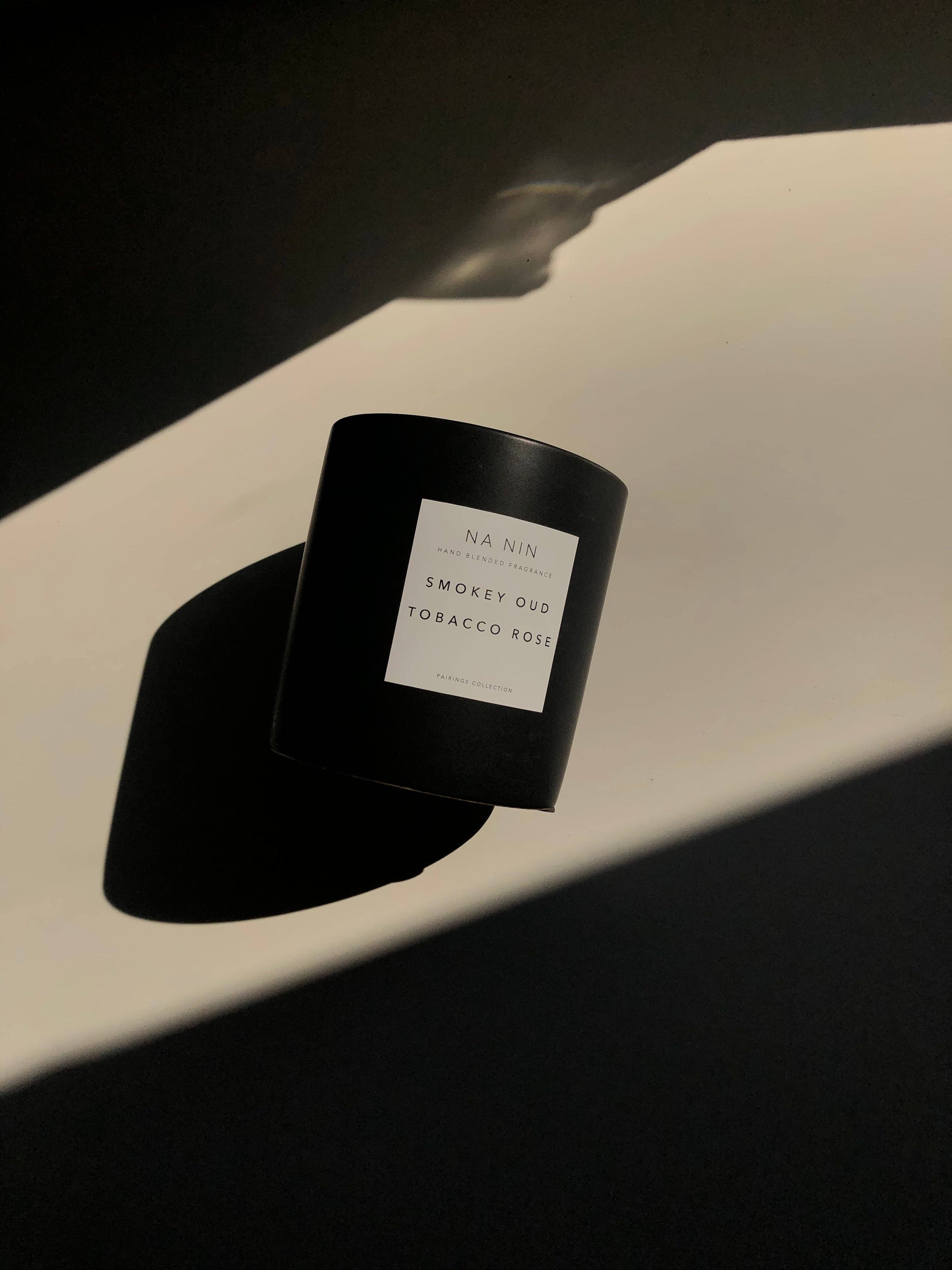 Na Nin - Wholesale Jar/Filled Candle - Smokey Oud & Tobacco Rose Candle / Available in Multiple Sizes8