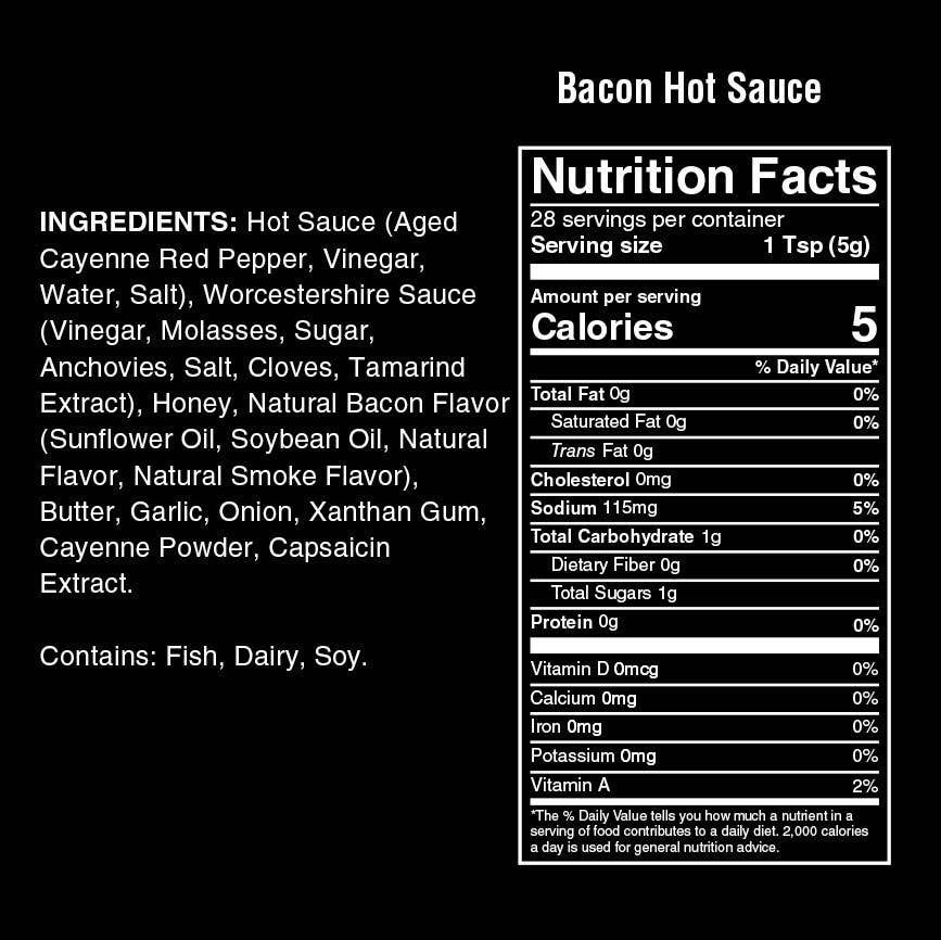 Rocky's Hot Sauce - Wholesale Hot Sauce - Rocky's Bacon Hot Sauce 5oz6