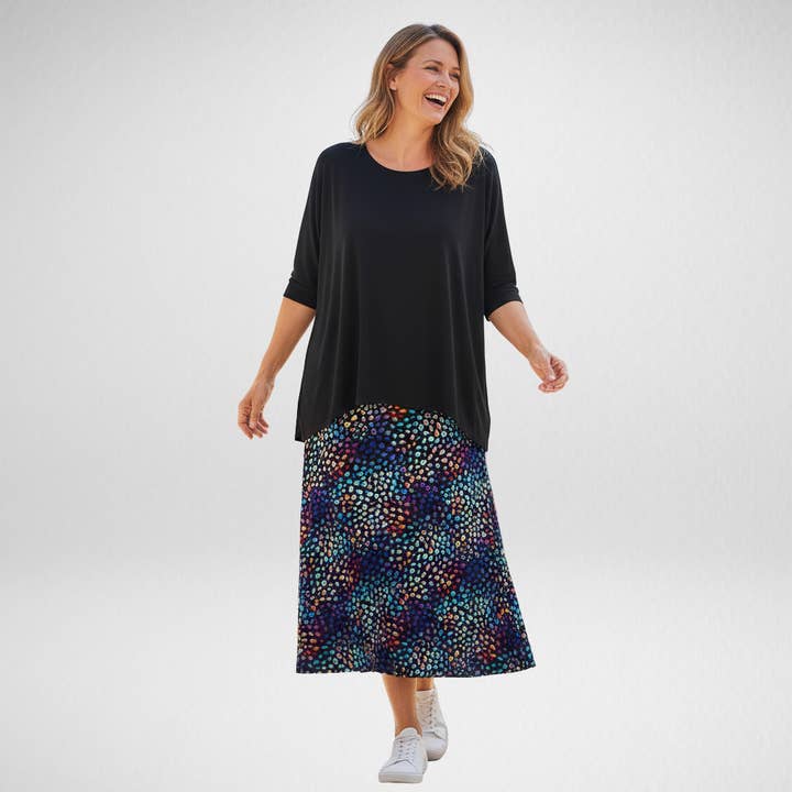Electric Leopard Maxi Skirt for wholesale by Natopia