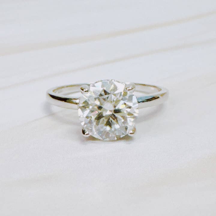 Ellison+Young - Wholesale Engagement Ring - Paved Halo Solitaire Moissanite Ring2