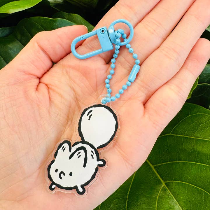 Llavero colgante de acrílico Zorro Ansioso para venta al por mayor de Anxiety Fox