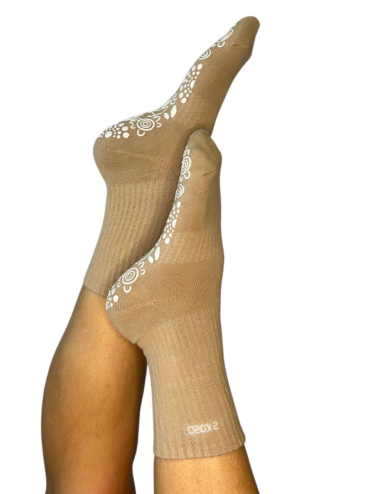 GSOXS – Meias - Unissexo por atacado – Meias de Aperto Crew Brancas/Latte (Birdee)1