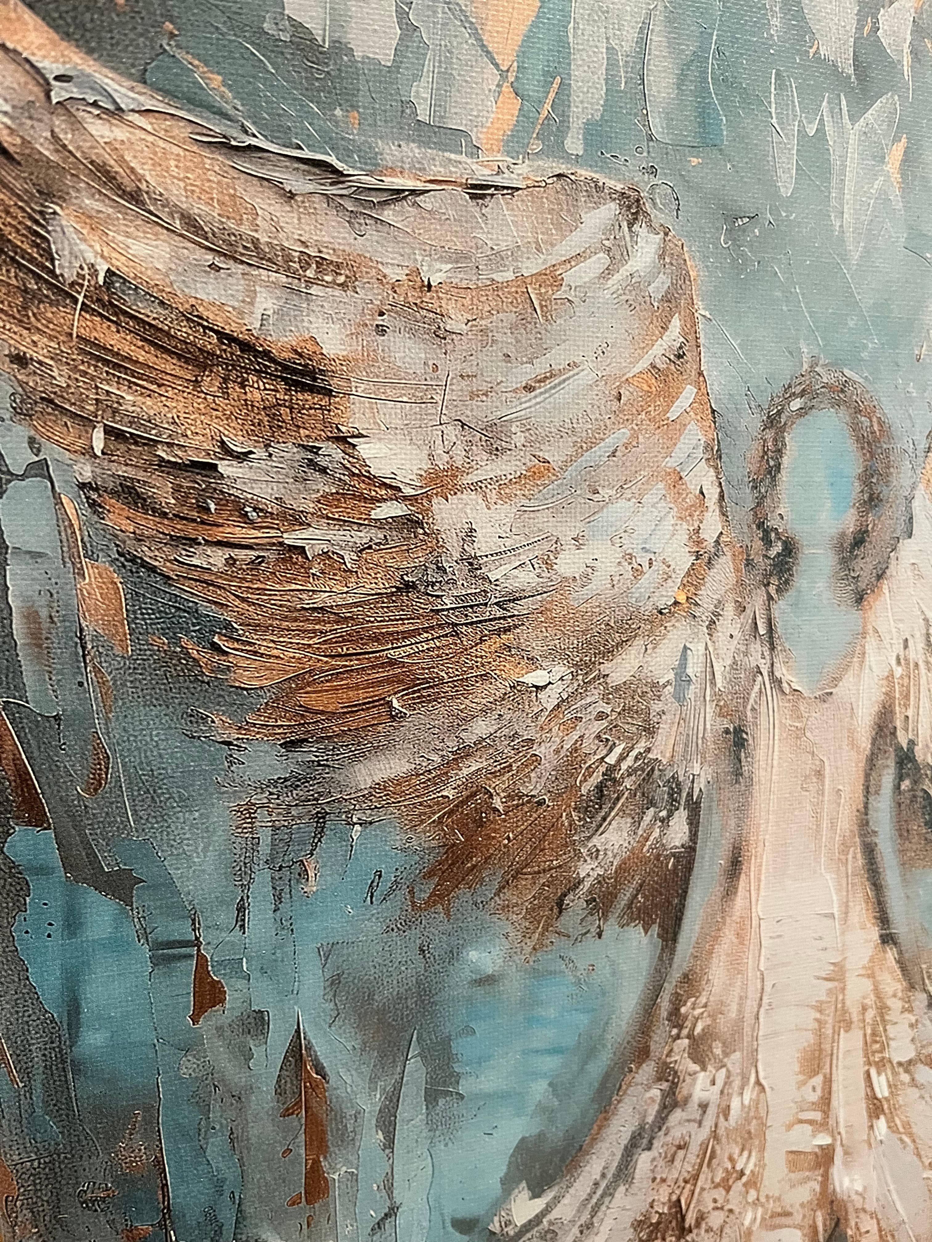 Rustic Nester - Vente Affiche d'art - Impression sur toile représentant un ange, décoration murale d'une maison chrétienne, spirituelle2