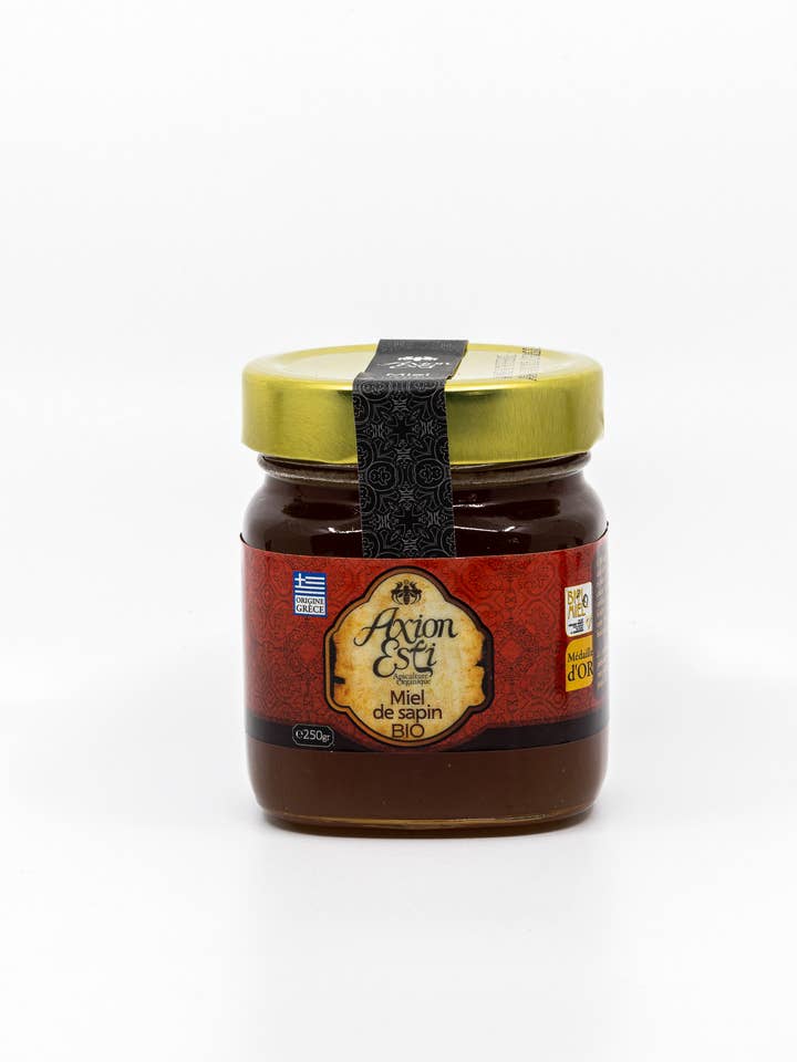 Miel de sapin bio pour la vente par Helene Delices Grecs