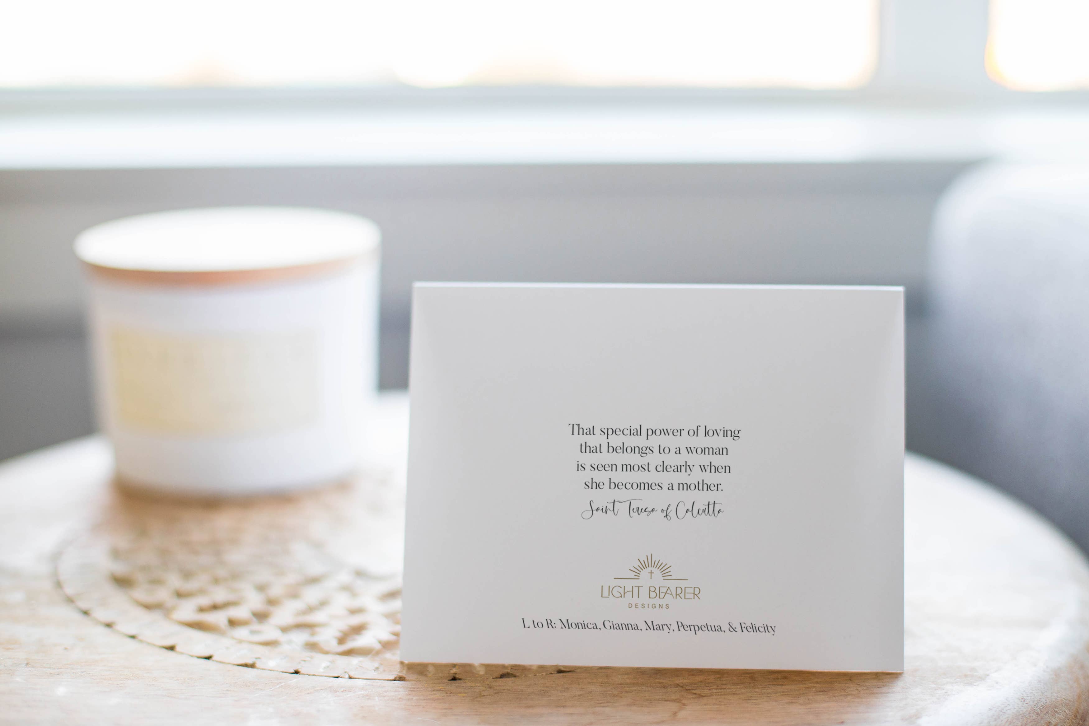 Light Bearer Designs - Wholesale Everyday Greeting Card - Mom Saints Greeting Card1