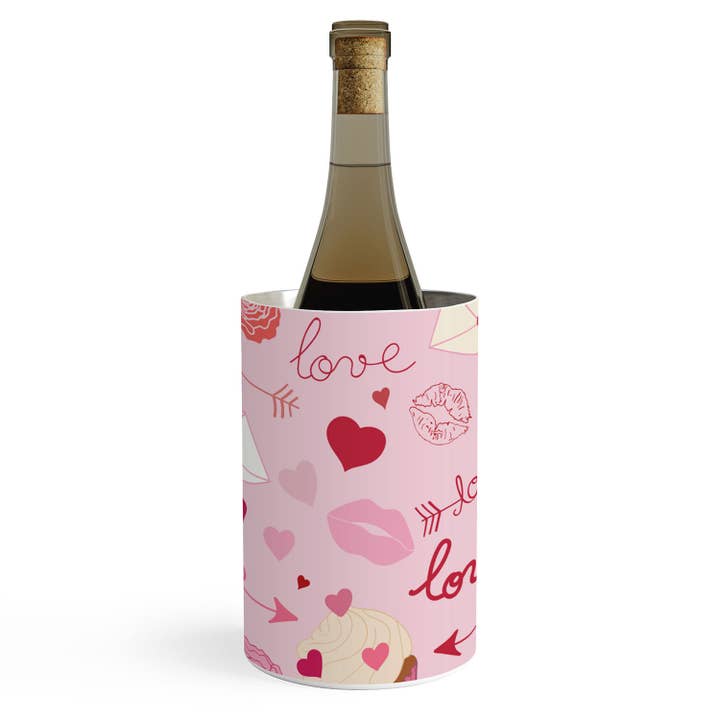 Refroidisseur de vin de la Saint-Valentin rose Gabriela Simon pour la vente par Deny Designs