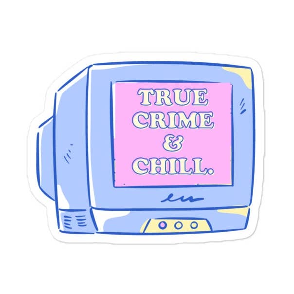 True Crime Sticker for wholesale by ratbone skinny + the oddball club