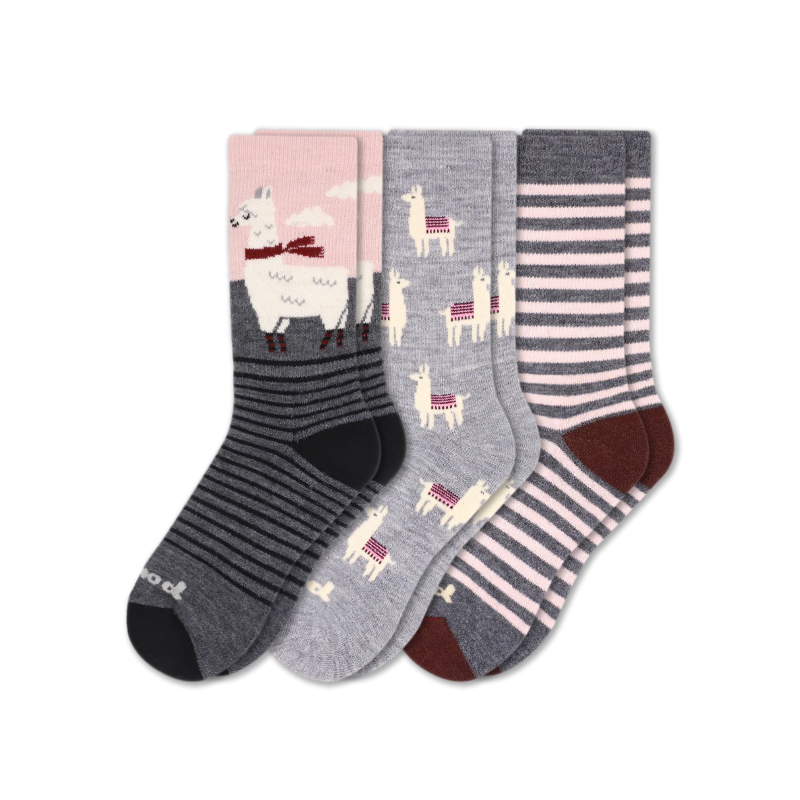 Pacas - Wholesale Socks - Women's - 3 Pack - Women's Crew Pacas Socks100