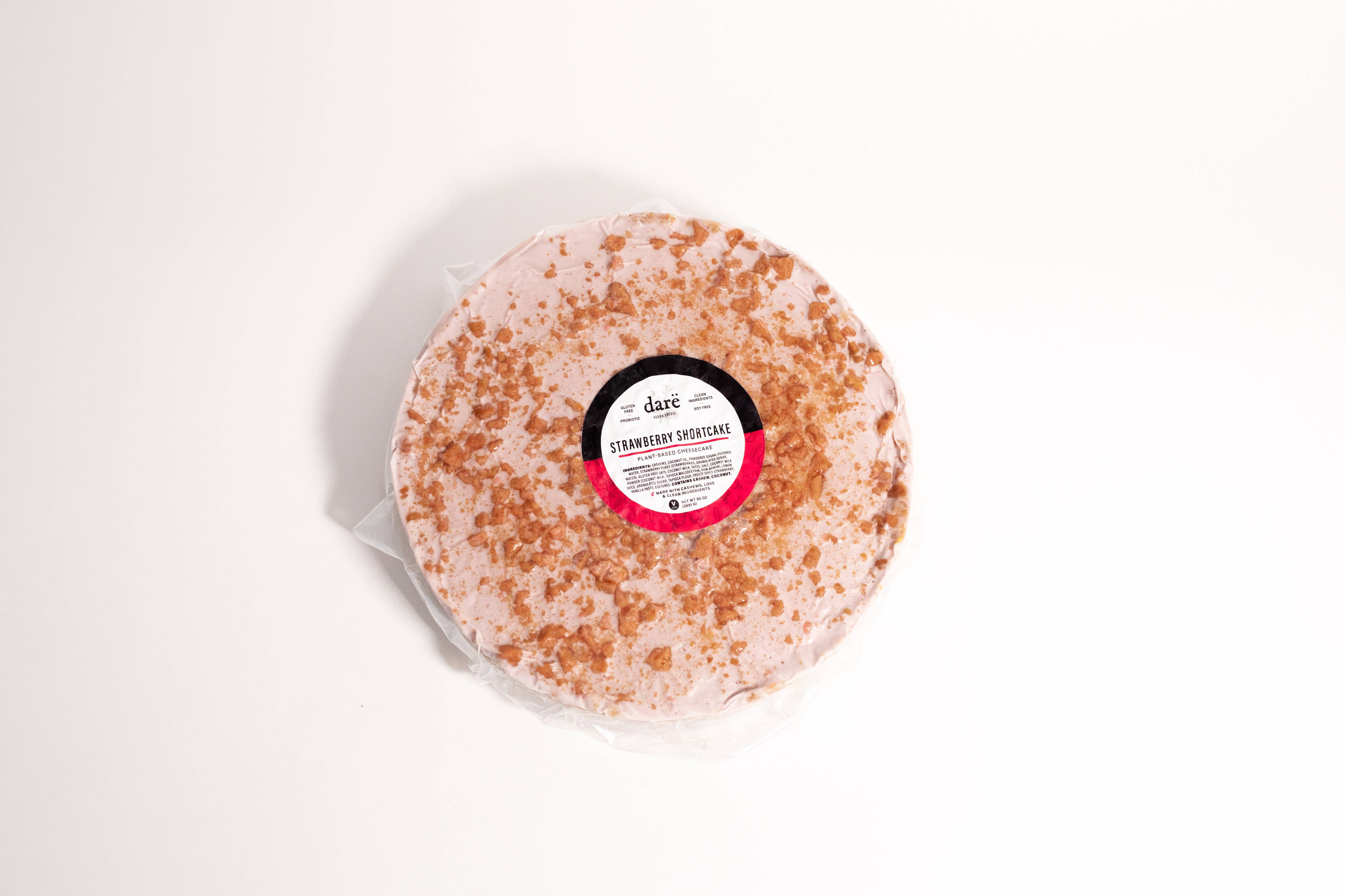 Darë Vegan Cheese - Wholesale Cake - Strawberry Shortcake Plant-Based Cheesecake