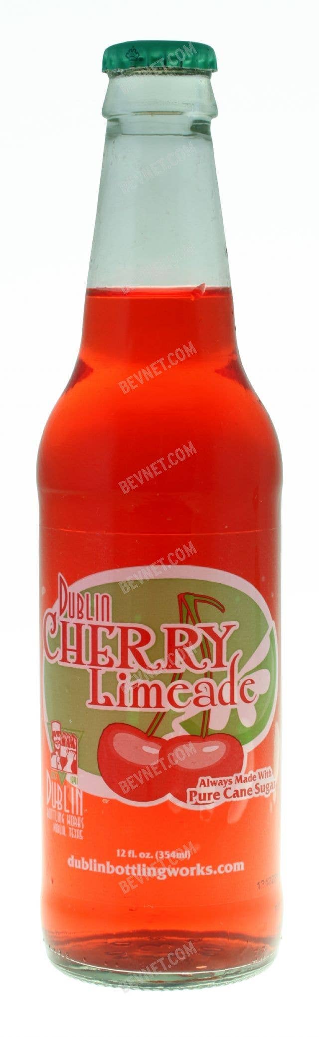 Grandpa Joe's Candy Shop - Vente Sodas/boissons gazeuses - Limeade aux cerises de Dublin, bouteilles en verre de 12 carats0