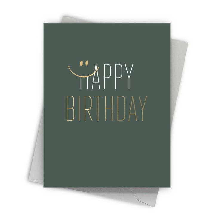 Smile It's Your Birthday - Foil Pressed Birthday Card for wholesale by Fine Moments