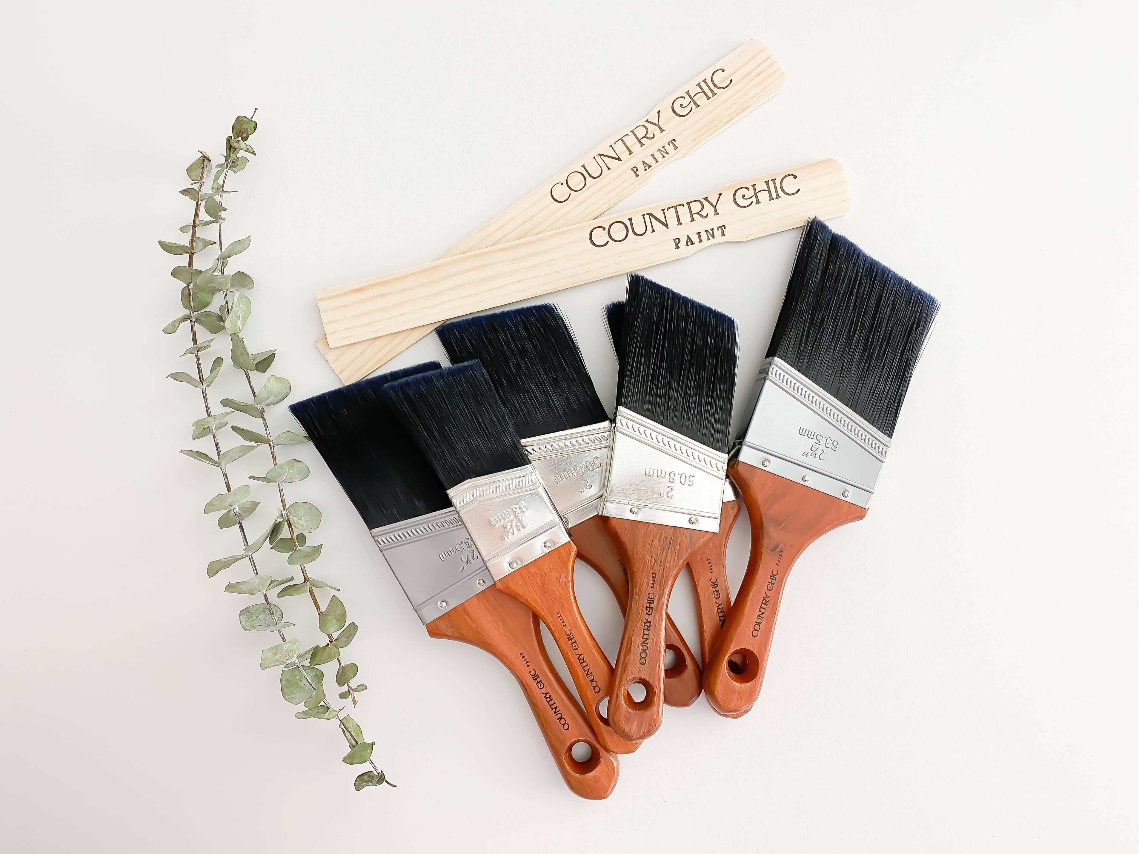 Country Chic Paint - Wholesale Paint/Wax Brush - Short-Handle Paint Brush - Synthetic Bristles2