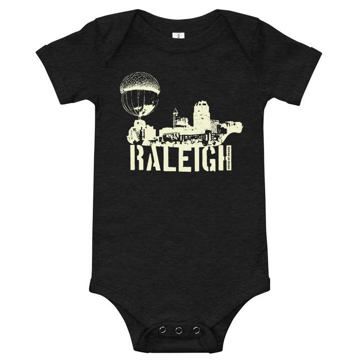 Raleigh NC Acorn Skyline Kids Bodysuits and Shirt for wholesale by House of Swank Clothing