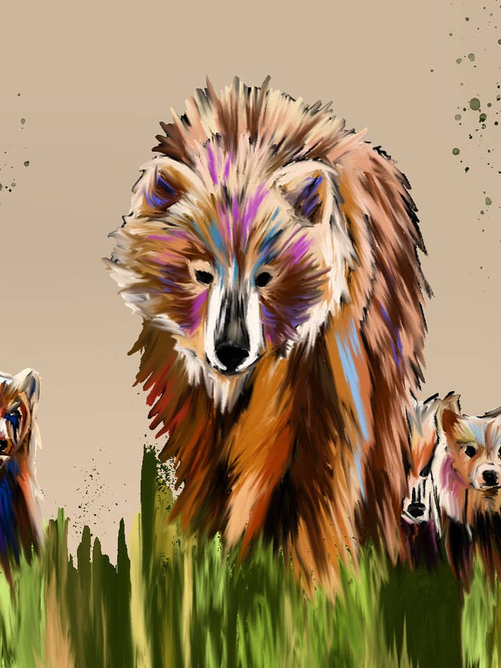 Mama Bear Print for wholesale by Third Wolf Designs