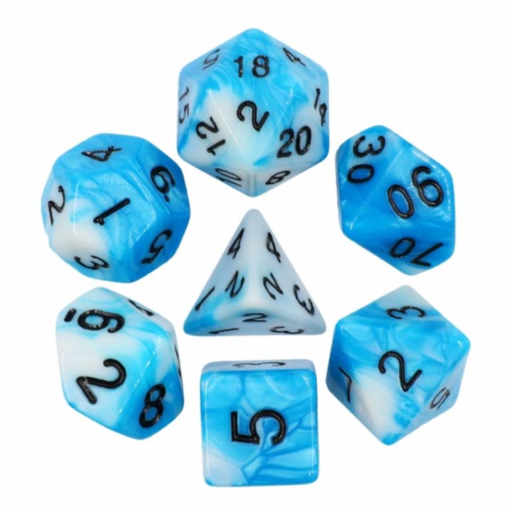 Foam Brain Games - Wholesale Dice - Cumulus Cloud RPG Dice Set
