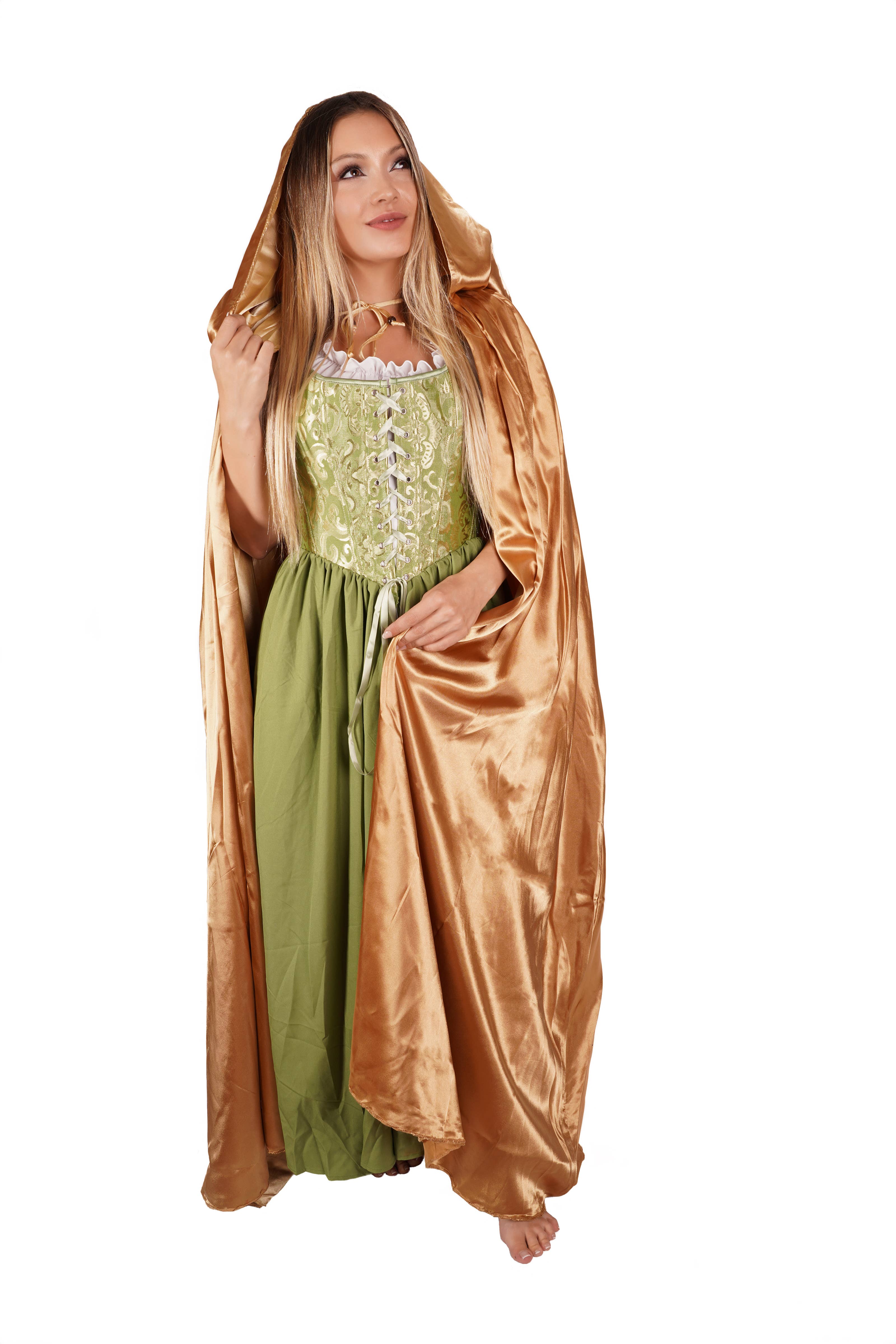 Western Fashion - Wholesale Cape - Women's - 8492 - Reversible Cape / Cloak with hood, Satin,3