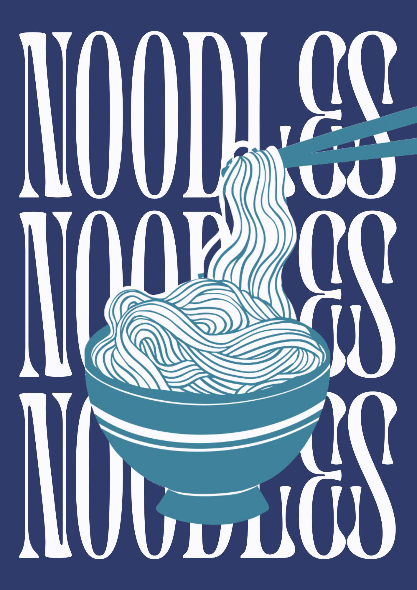 AwalkonthewildsideUK – wholesale Art print – Noodles Print1