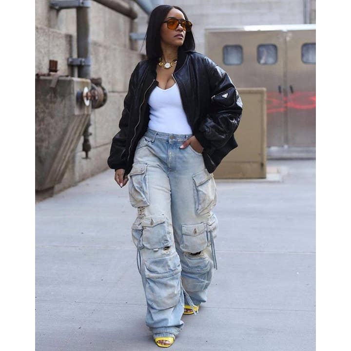 MB Fashion Wholesale - Wholesale Jeans - Women's - MB FASHION ELASTICATED WAIST DENIM PANTS 8483LY18