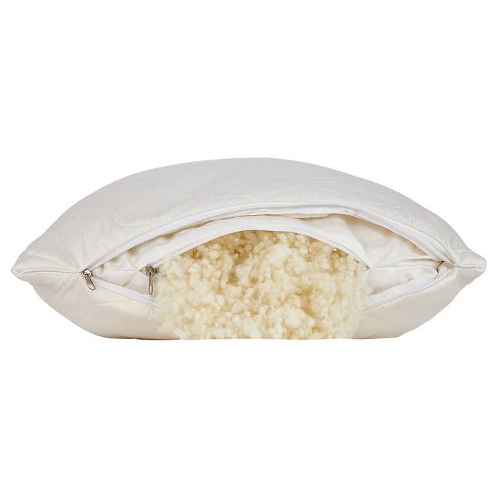 HomeRoots - Wholesale Bedding Pillow - Cotton Wool Hypoallergenic Standard Size Bed Pillow4