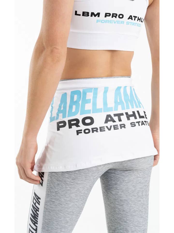 Labellamafia - Venta al por mayor Pantalones cortos deportivos - Mujer - Labellamafia Butter/ Bum Bum Pro Blanco