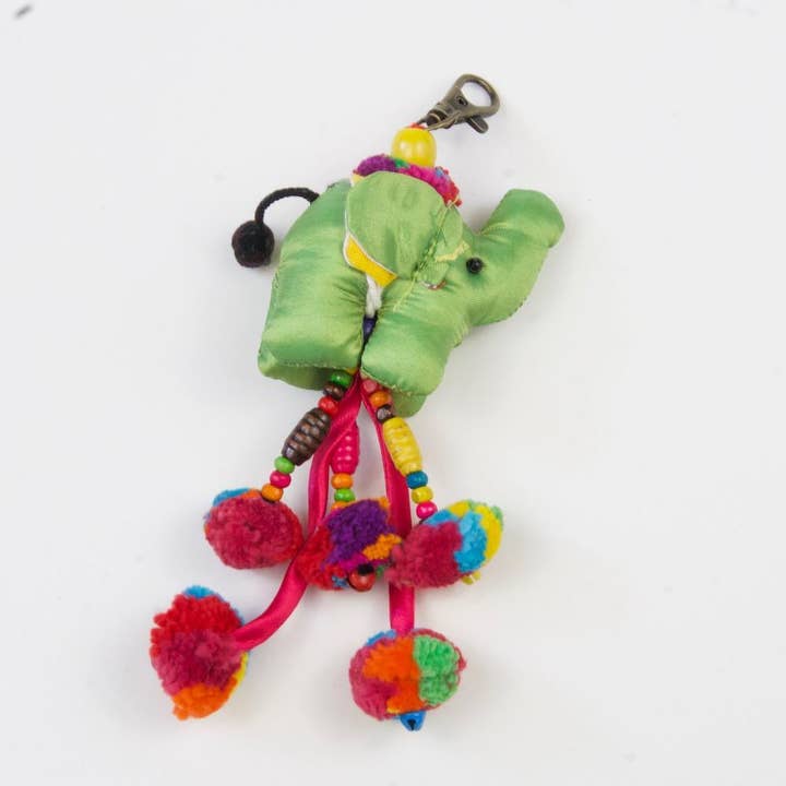 The Elephant Temple - Wholesale Keychain - Women's - Elephant Pom-Pom Key Chain7