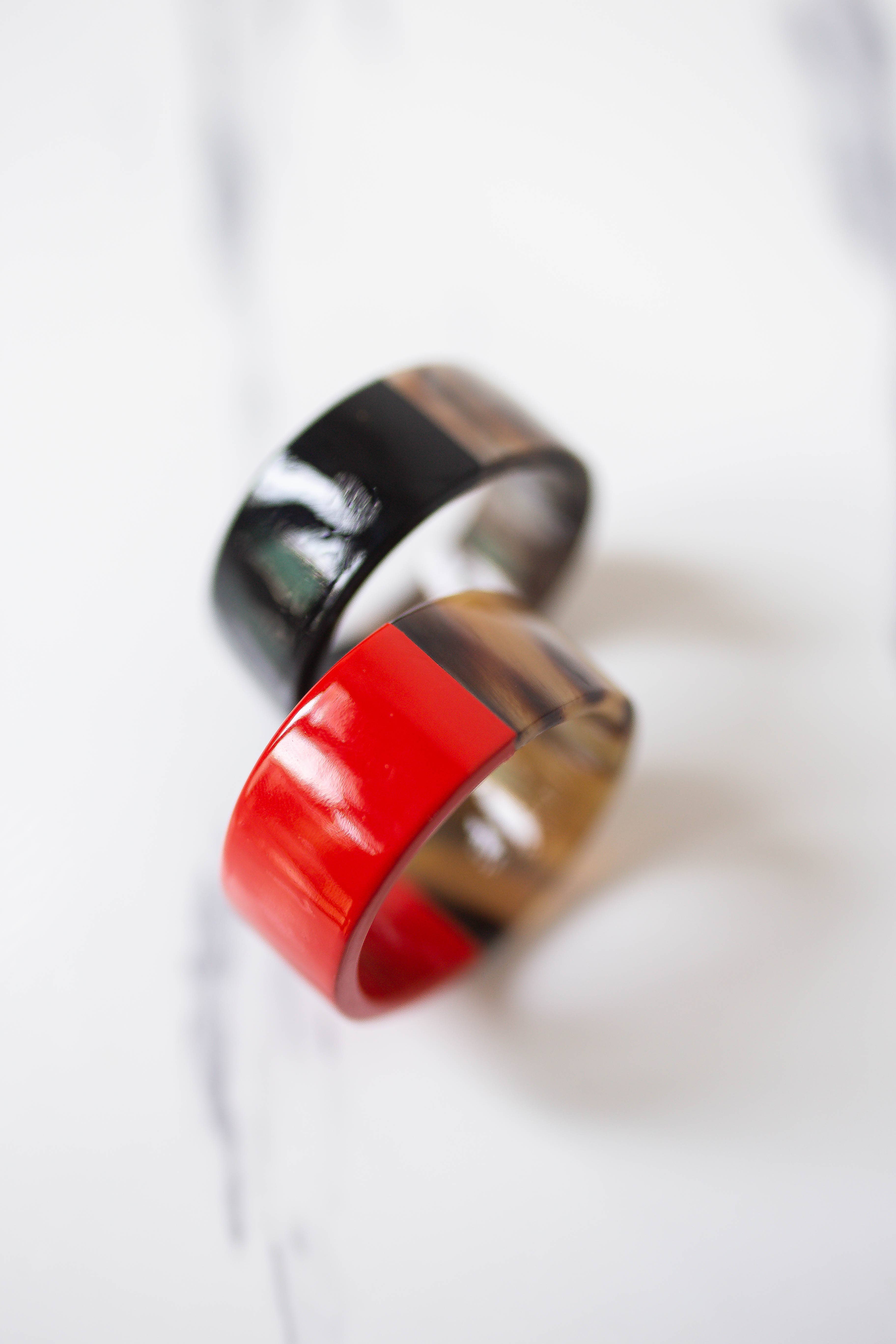 Tonkin Handicraft - Wholesale Napkin Ring - Lacquer  Buffalo Horn Napkin Ring S5