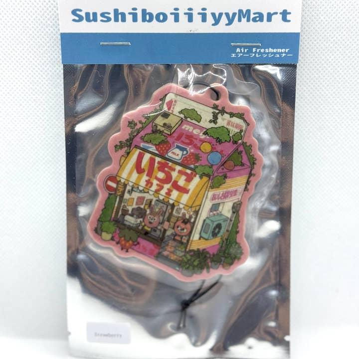 Profumatore per auto al latte di fragola (Fragola) per la vendita all'ingrosso da parte di sushiboiiiyy