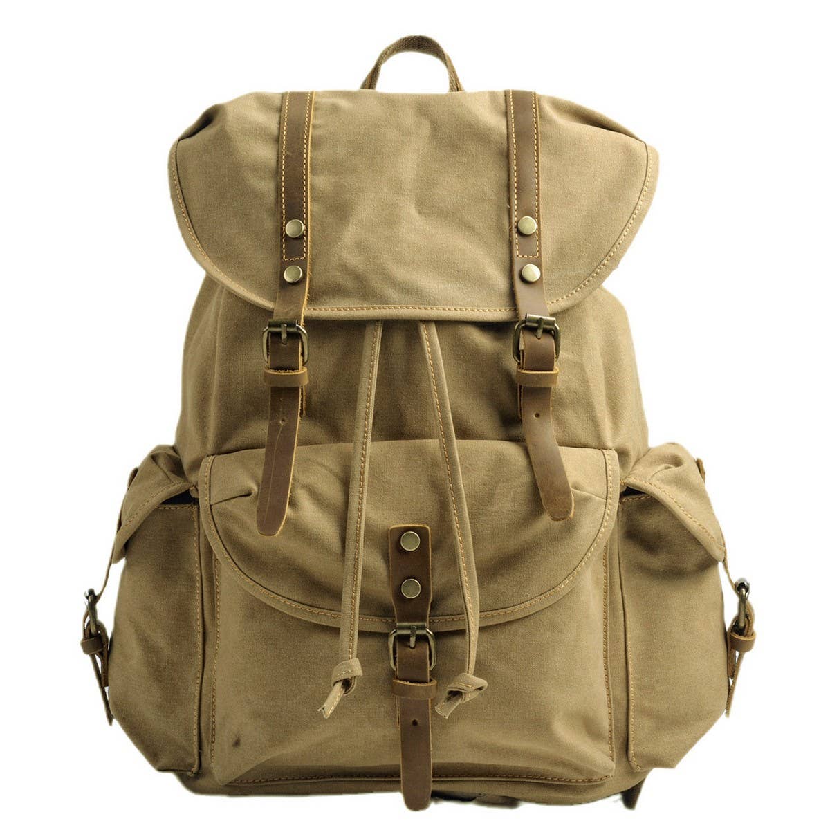 ACCITY - Wholesale Backpack - Unisex - Vintage Canvas Large Capacity Backpack_CWAB55284