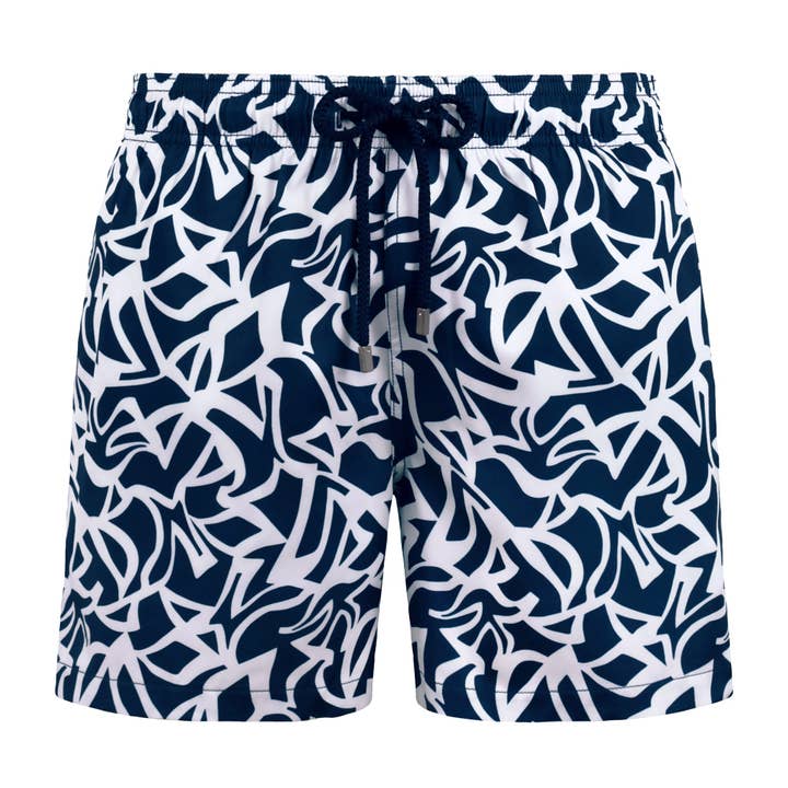 Blue Freedom - Mid-Length Hybrid Short for wholesale by Capelle Miami