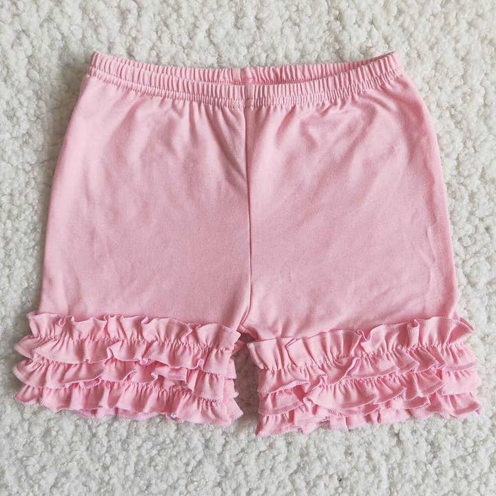 Short rose à volants glaçants pour la vente par Aier Wholesale