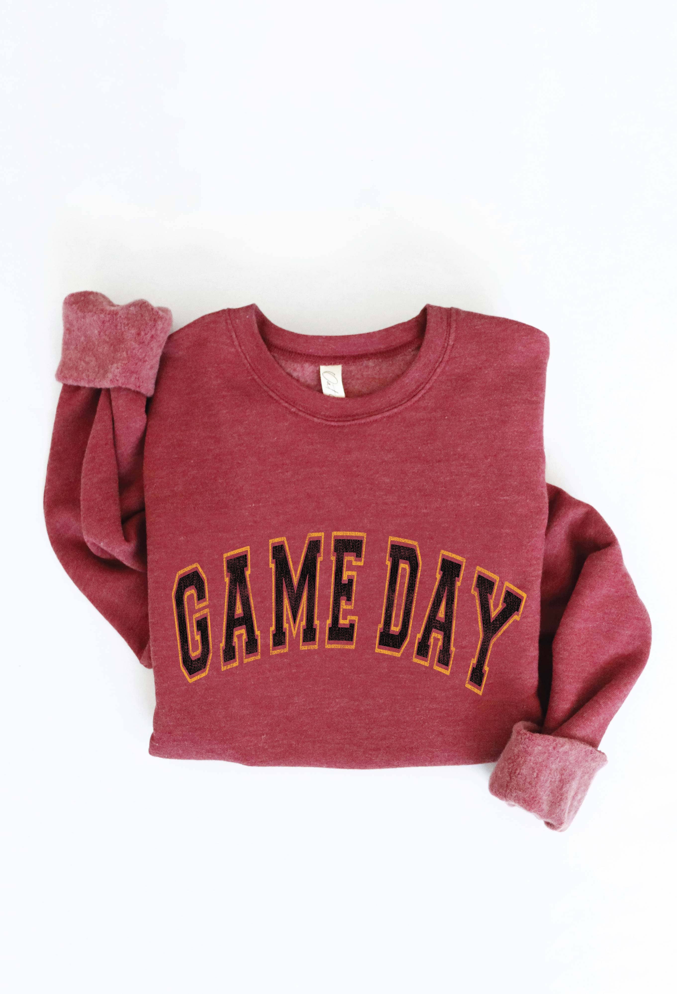 OAT COLLECTIVE - Wholesale Graphic Sweatshirt - Women's - GAME DAY GOLD/BLACK  Sweatshirt7
