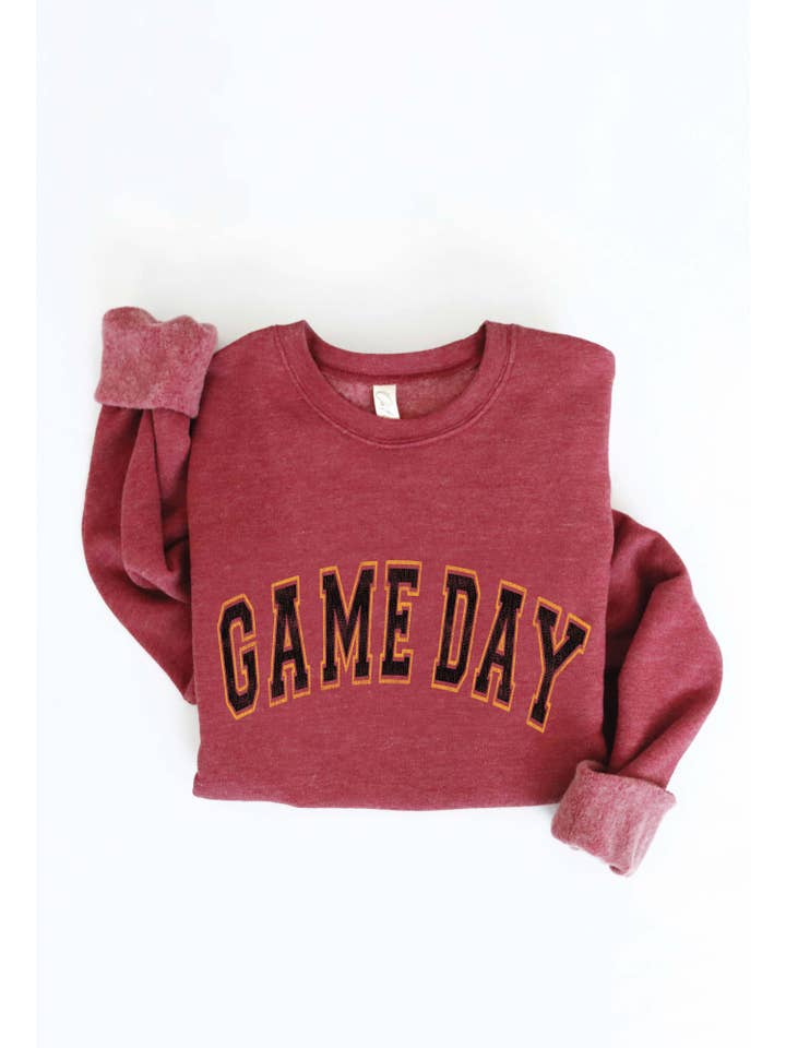 OAT COLLECTIVE - Wholesale Graphic Sweatshirt - Women's - GAME DAY GOLD/BLACK Sweatshirt7