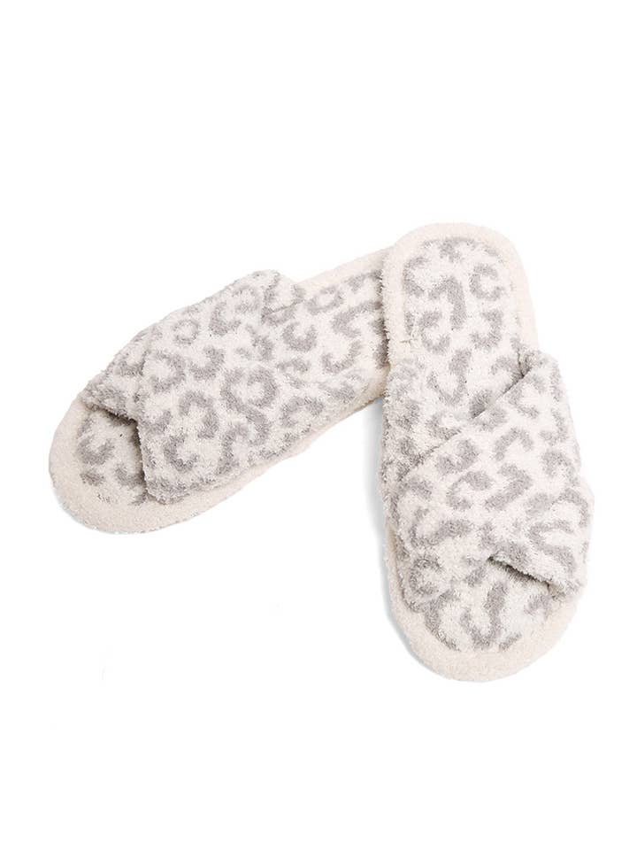 Hana - Wholesale Slippers - Women's - Leopard criss-cross slippers9